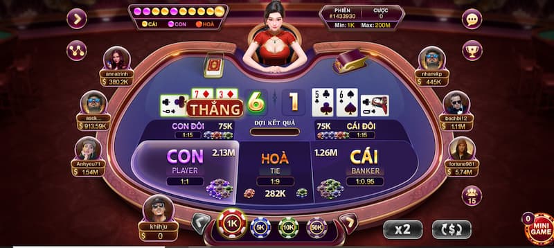 Game bài baccarat kim tài